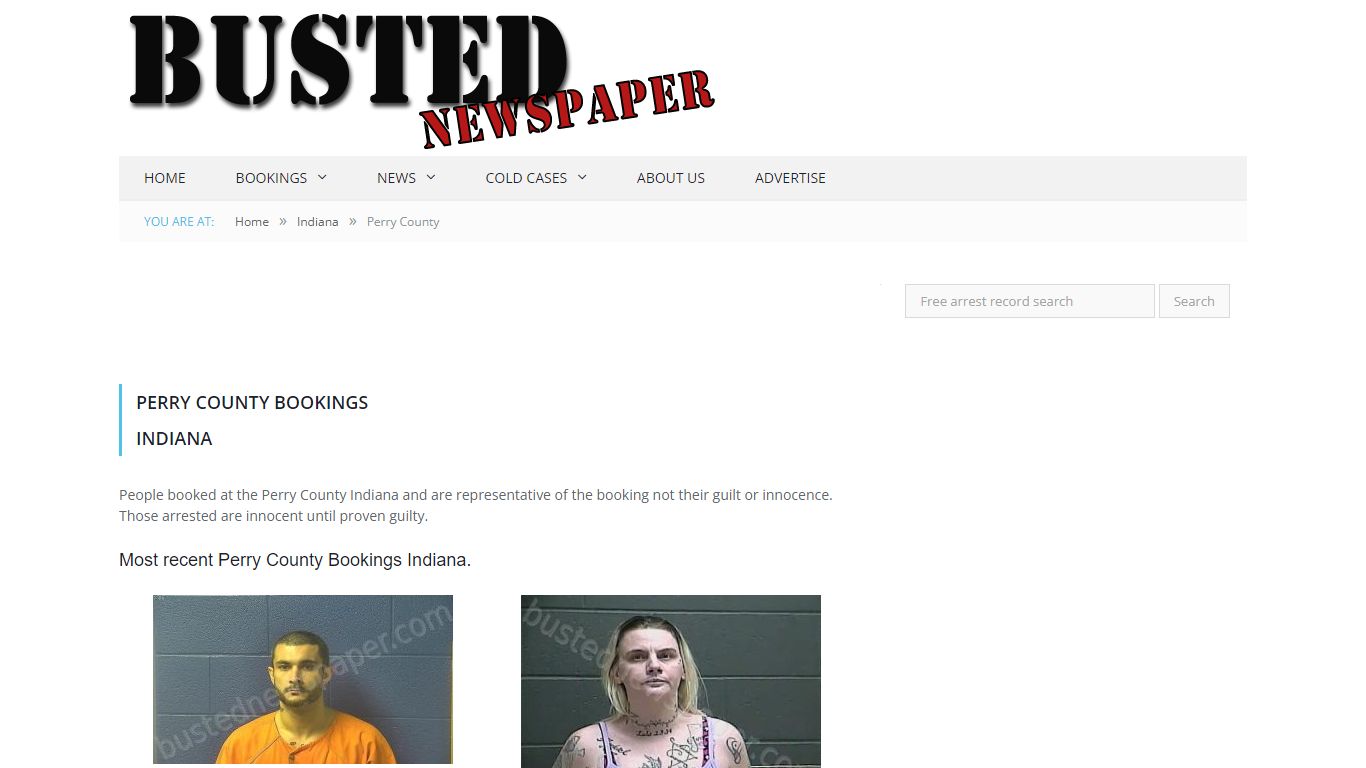 Perry County, IN Mugshots - BUSTEDNEWSPAPER.COM